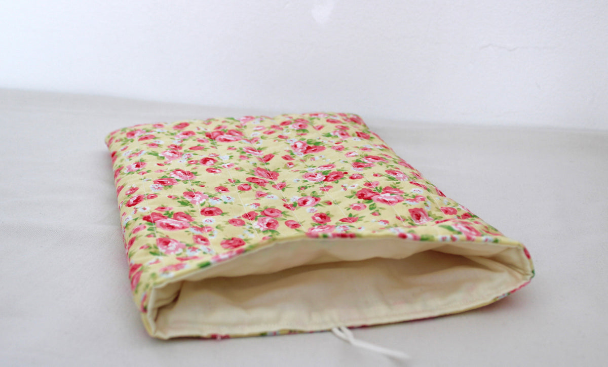 Yellow Floral Book Sleeve