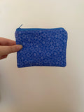 Blue Floral Coin Purse