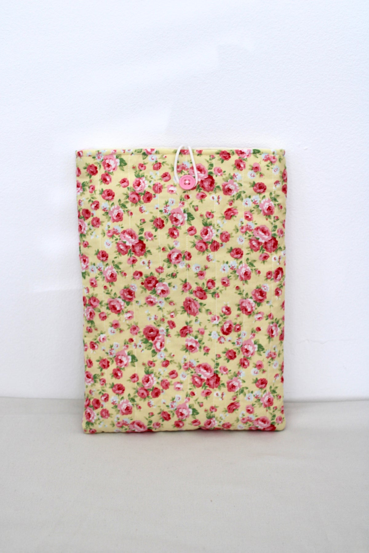 Yellow Floral Book Sleeve