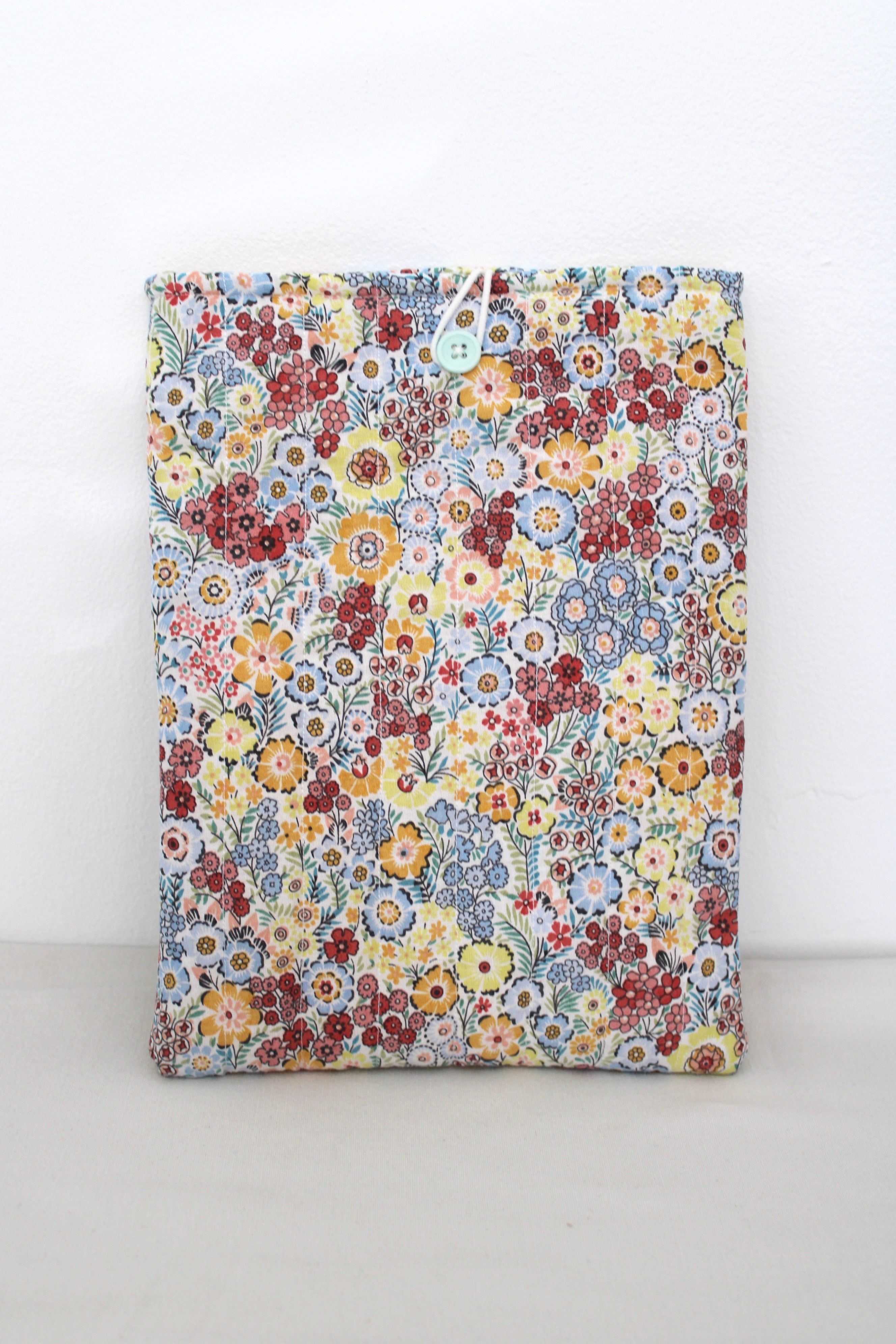 Blue Floral Book Sleeve