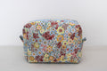 Blue Floral Cosmetic Box Bag
