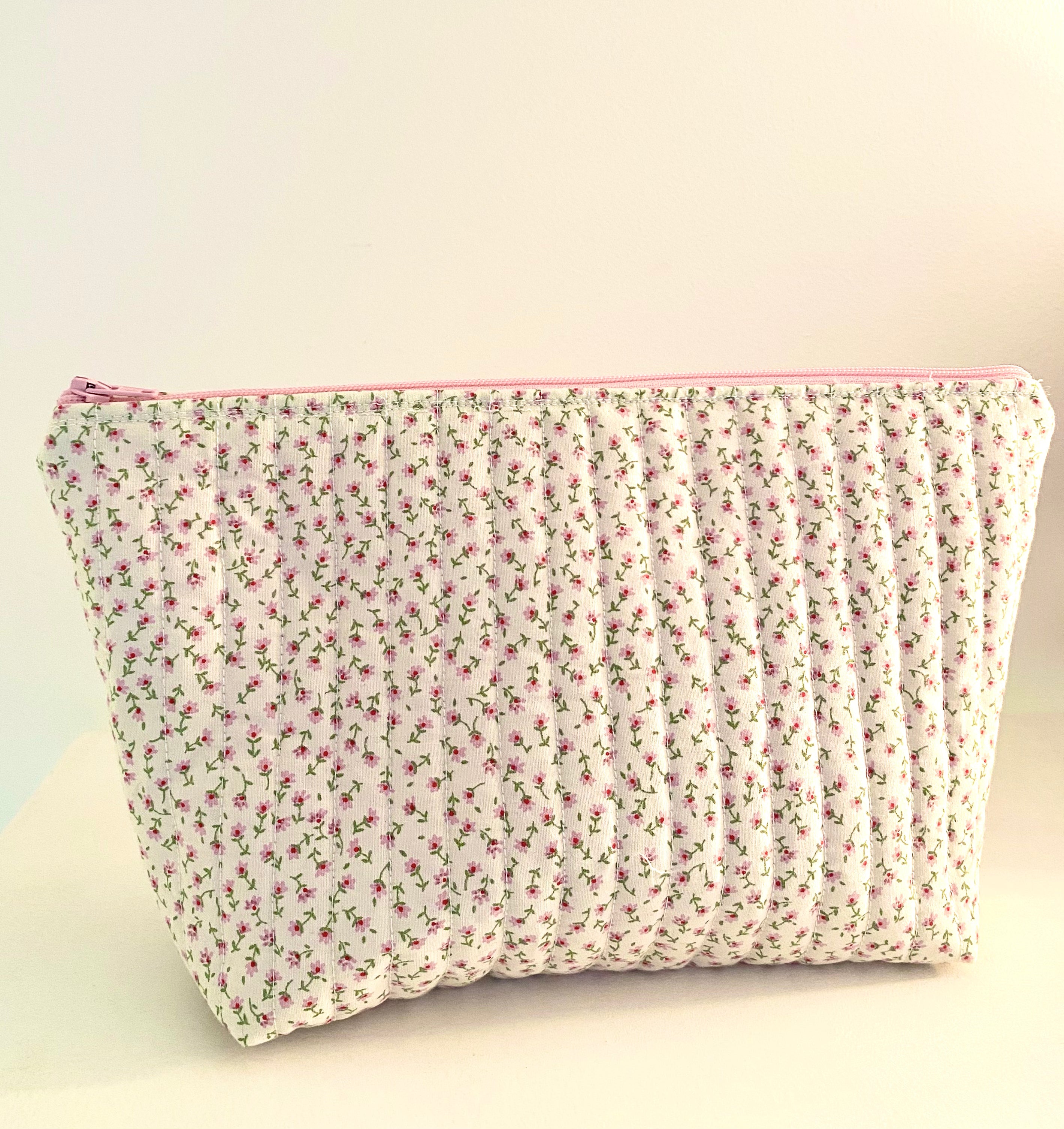 Pink Ditsy Floral Pouch