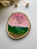 "Taste and See"- Small Wooden Round