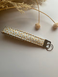 Keyring Wristlet - Yellow Ditsy