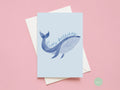 A6 Greeting Card- Whale Birthday