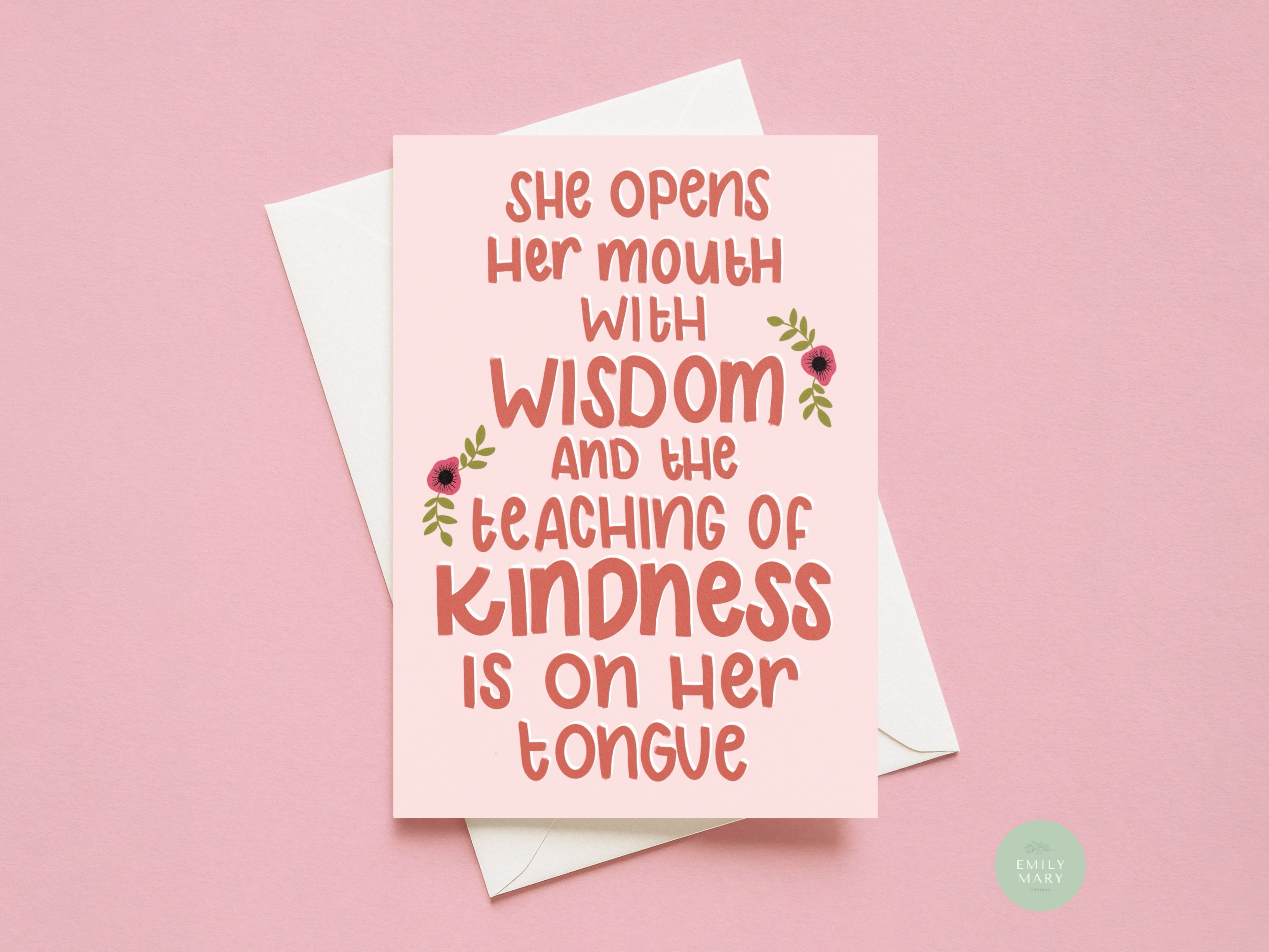 A6 Greeting Card- Proverbs 31