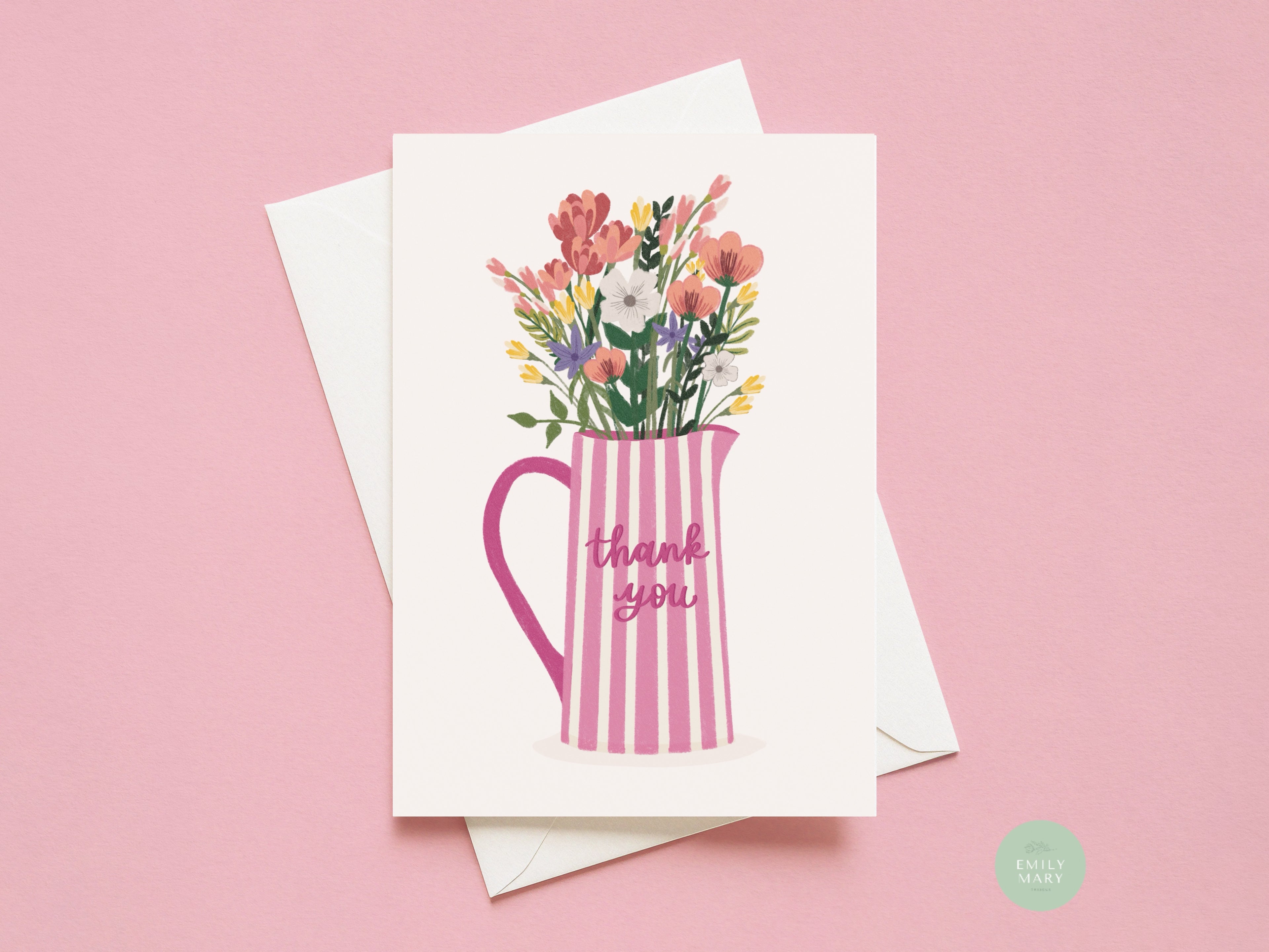 Thank You - Vase of flowers
