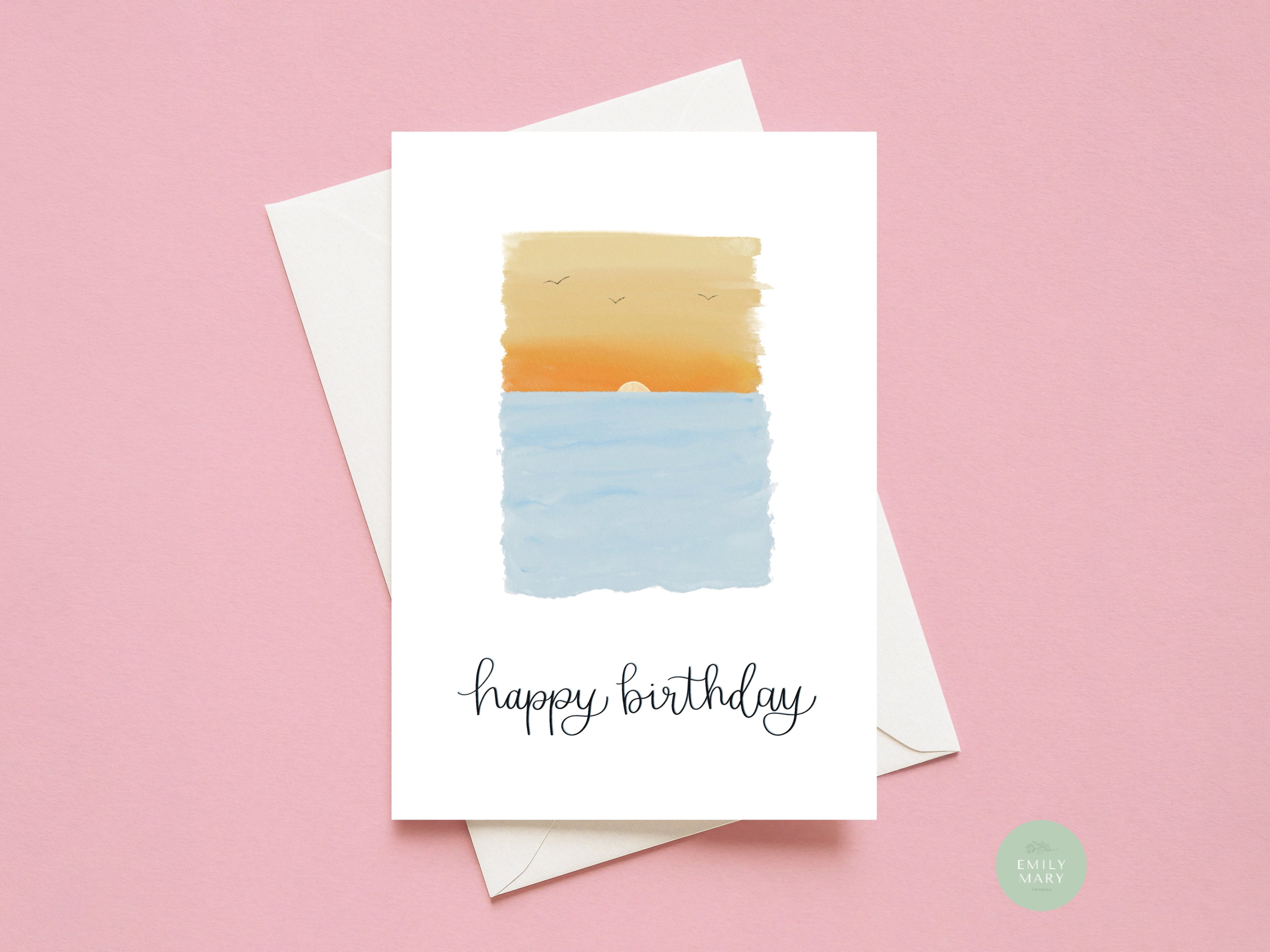 A6 Greeting Card- Sunset